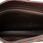 Shoulder Bag Medium Web Jackie 1961 Brown Suede Leather