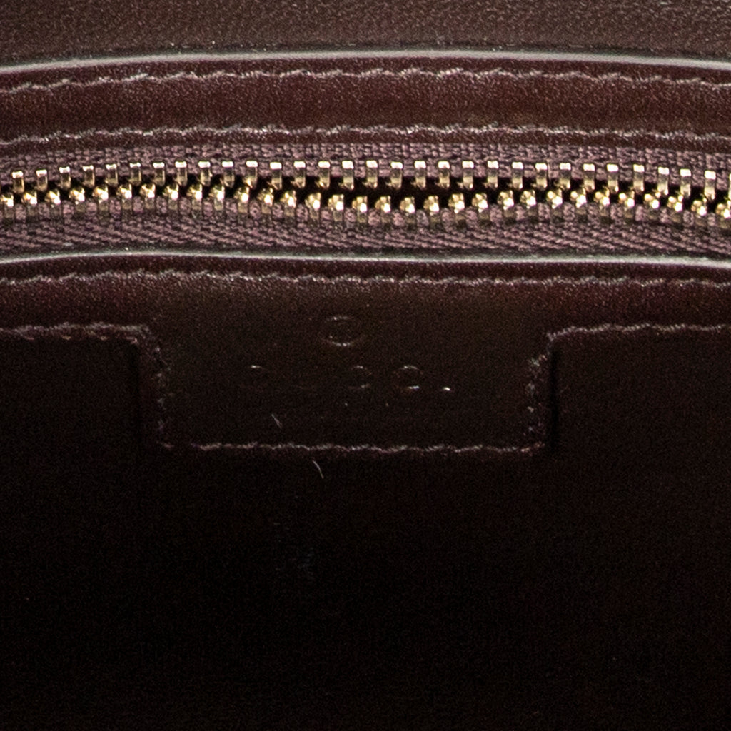 Shoulder Bag Medium Web Jackie 1961 Brown Suede Leather