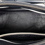 Shoulder Bag Small Striped Galleria Double Zip Tote Navy Saffiano Leather