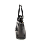 Shoulder Bag Small Convertible Tote Black Saffiano Leather