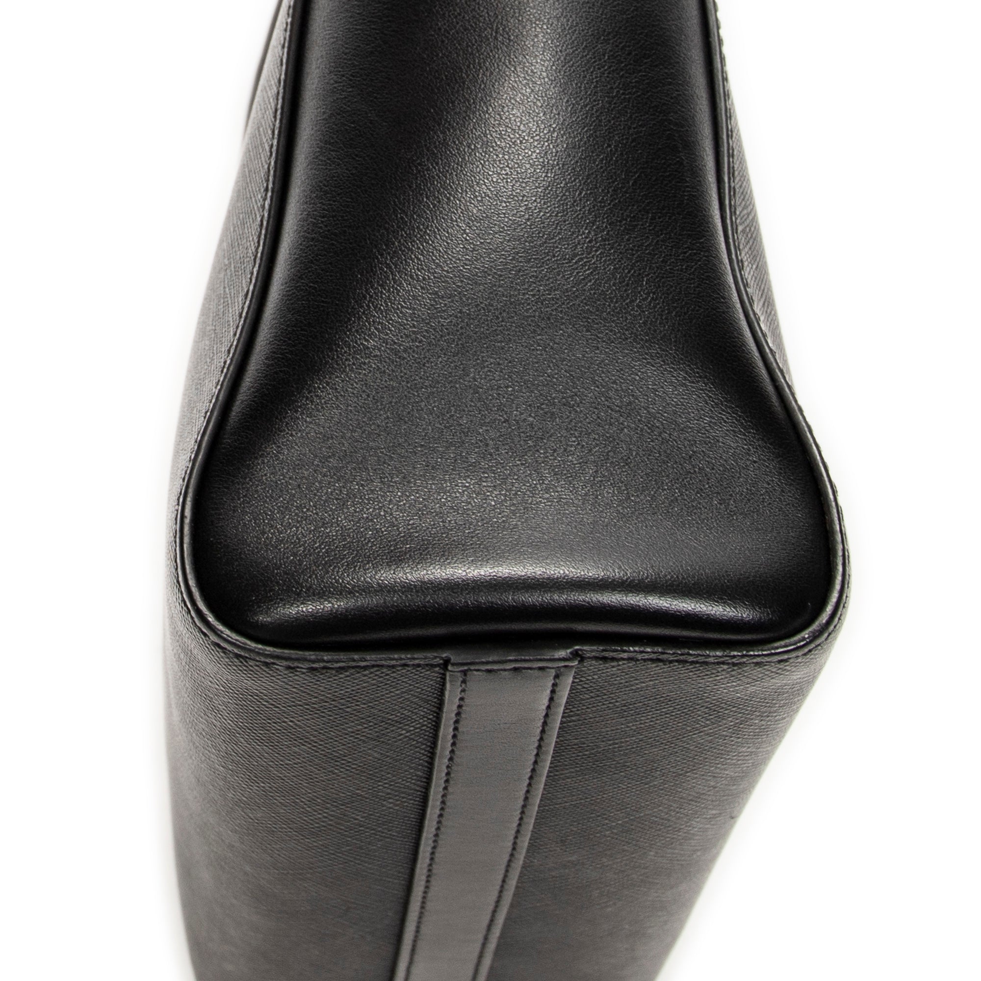Shoulder Bag Small Convertible Tote Black Saffiano Leather