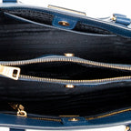 Shoulder Bag Medium Open Tote Navy Saffiano Leather
