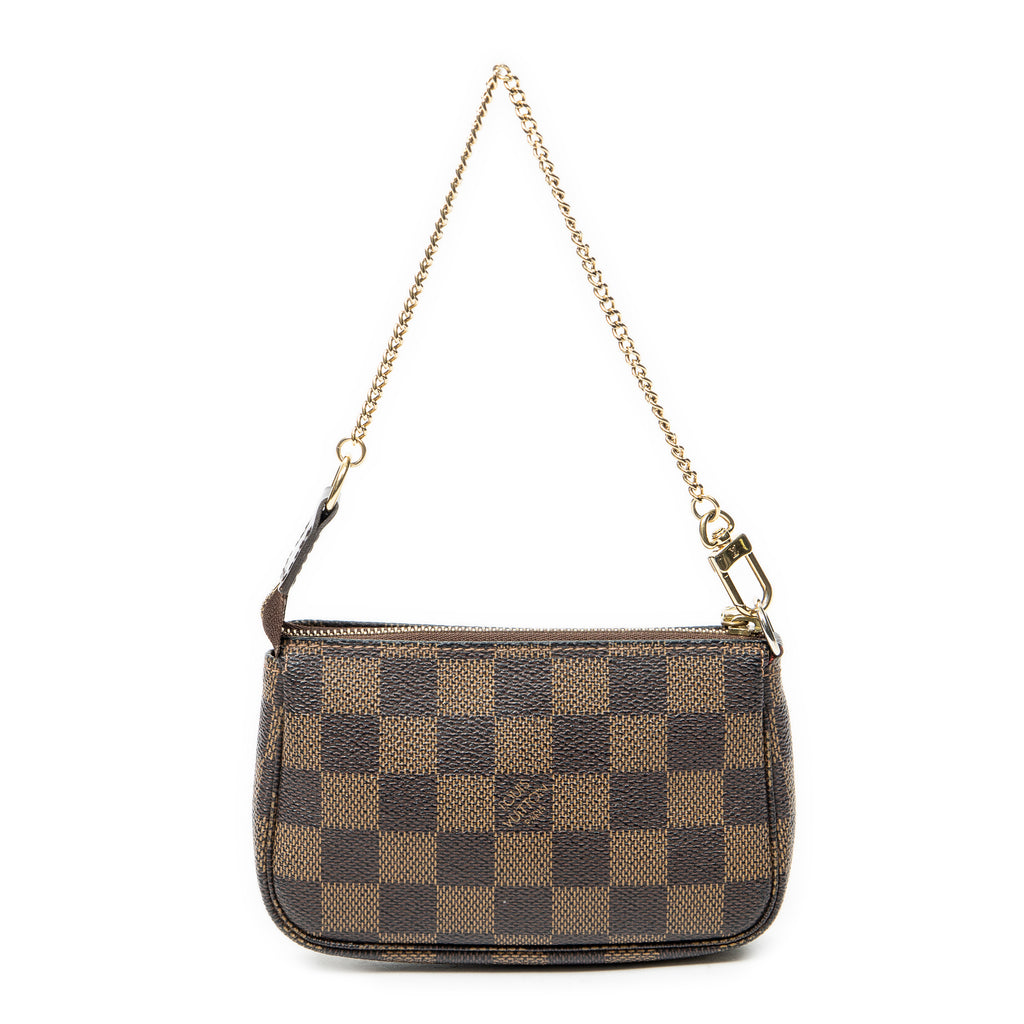 Pouch Mini Pochette Accessoires Brown Damier Ebene