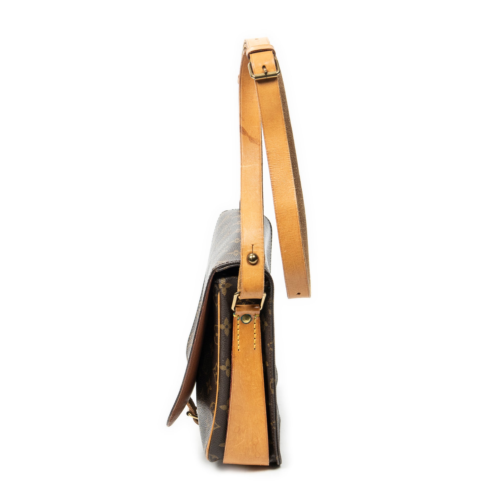 Shoulder Bag Cartouchiere GM Brown Monogram Canvas