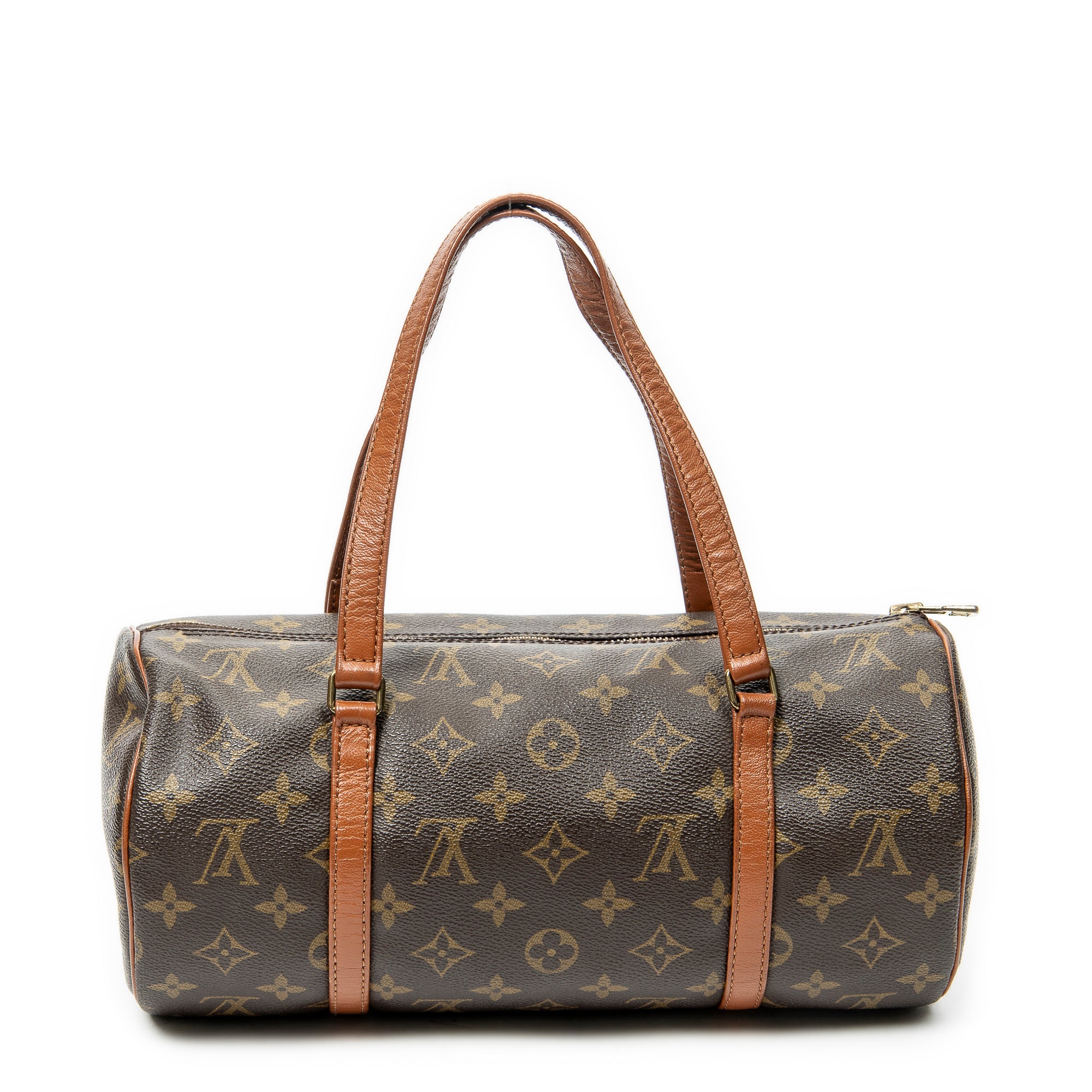 Handbag Papillon 30 Brown Monogram Canvas