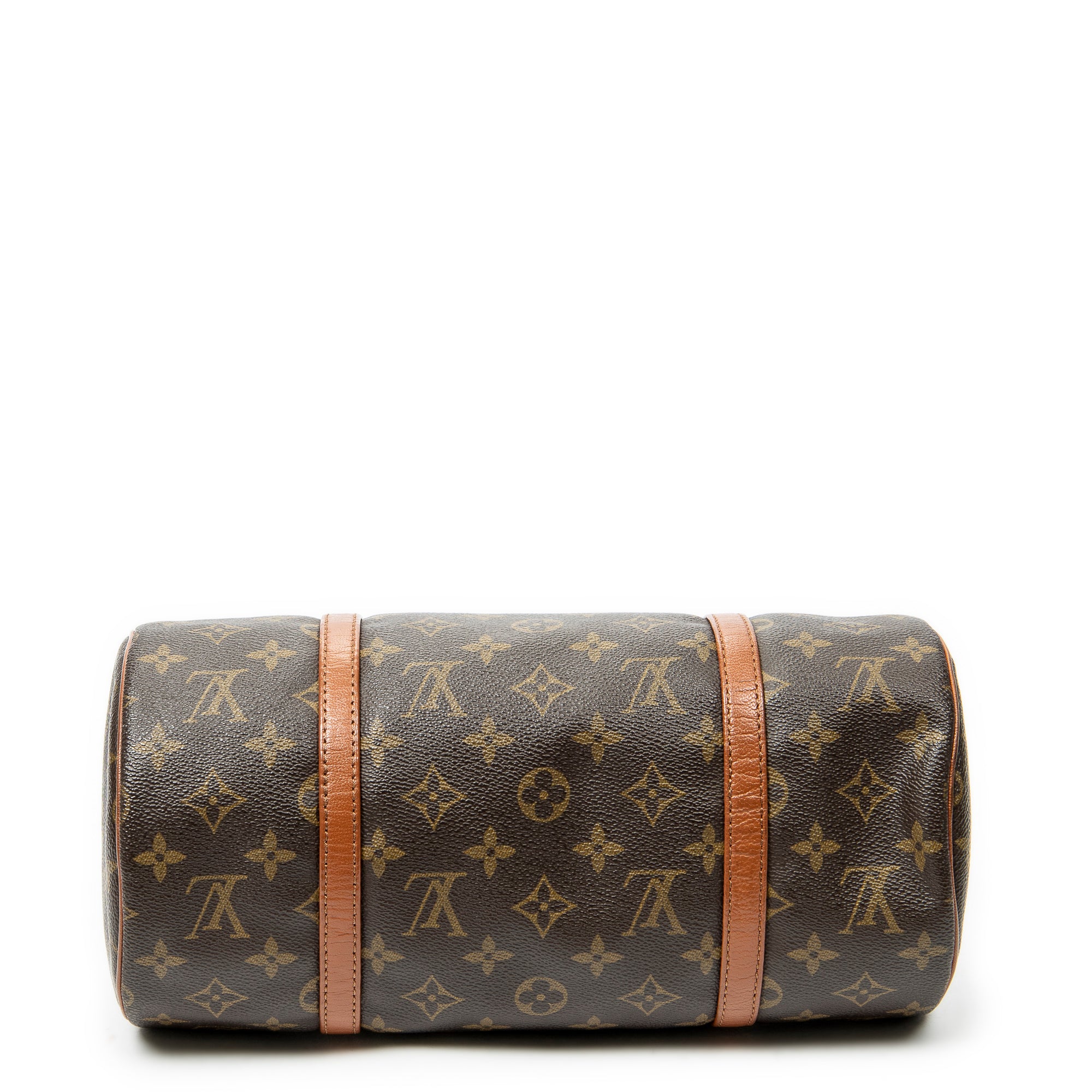 Handbag Papillon 30 Brown Monogram Canvas