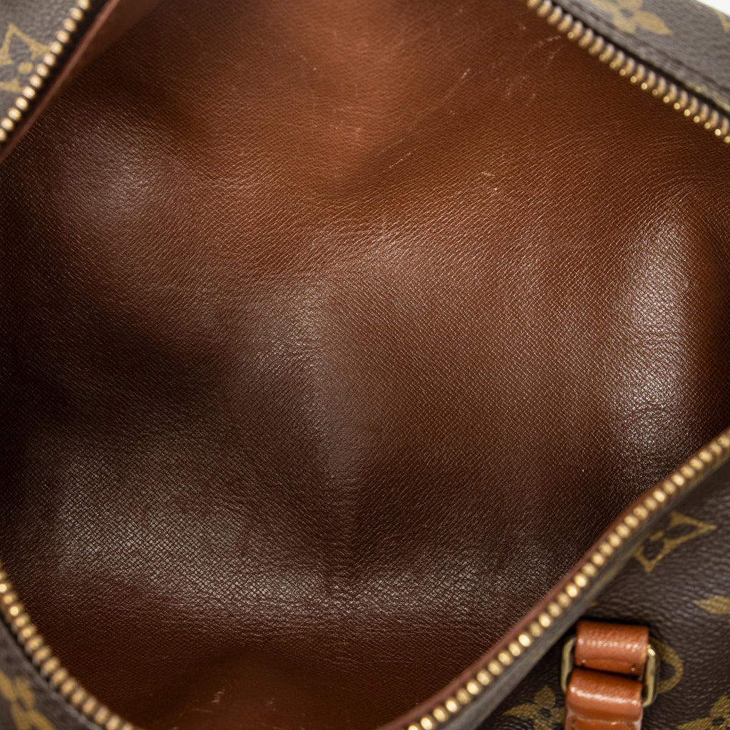 Handbag Papillon 30 Brown Monogram Canvas