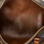 Handbag Papillon 30 Brown Monogram Canvas