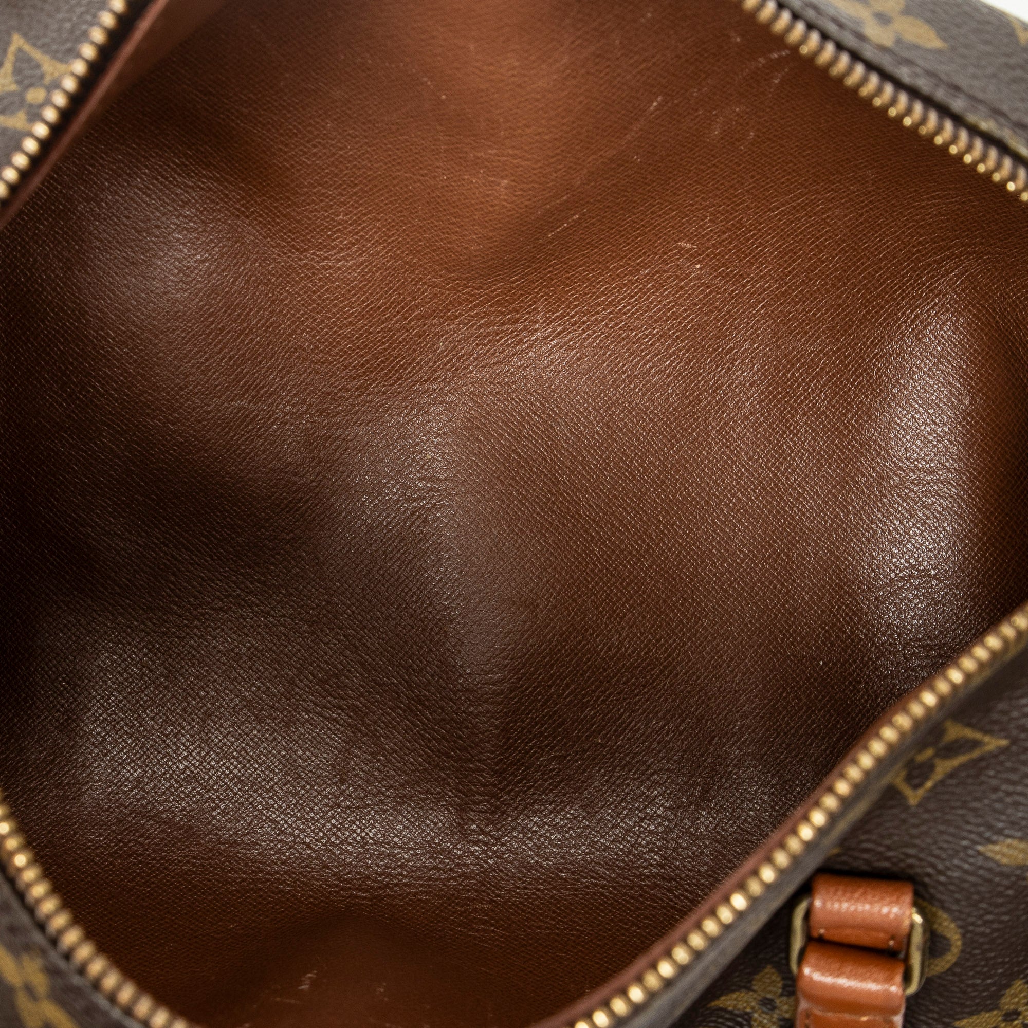 Handbag Papillon 30 Brown Monogram Canvas