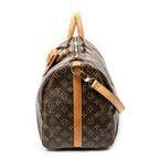 Travel Bag Keepall Bandouliere 50 Brown Monogram Canvas