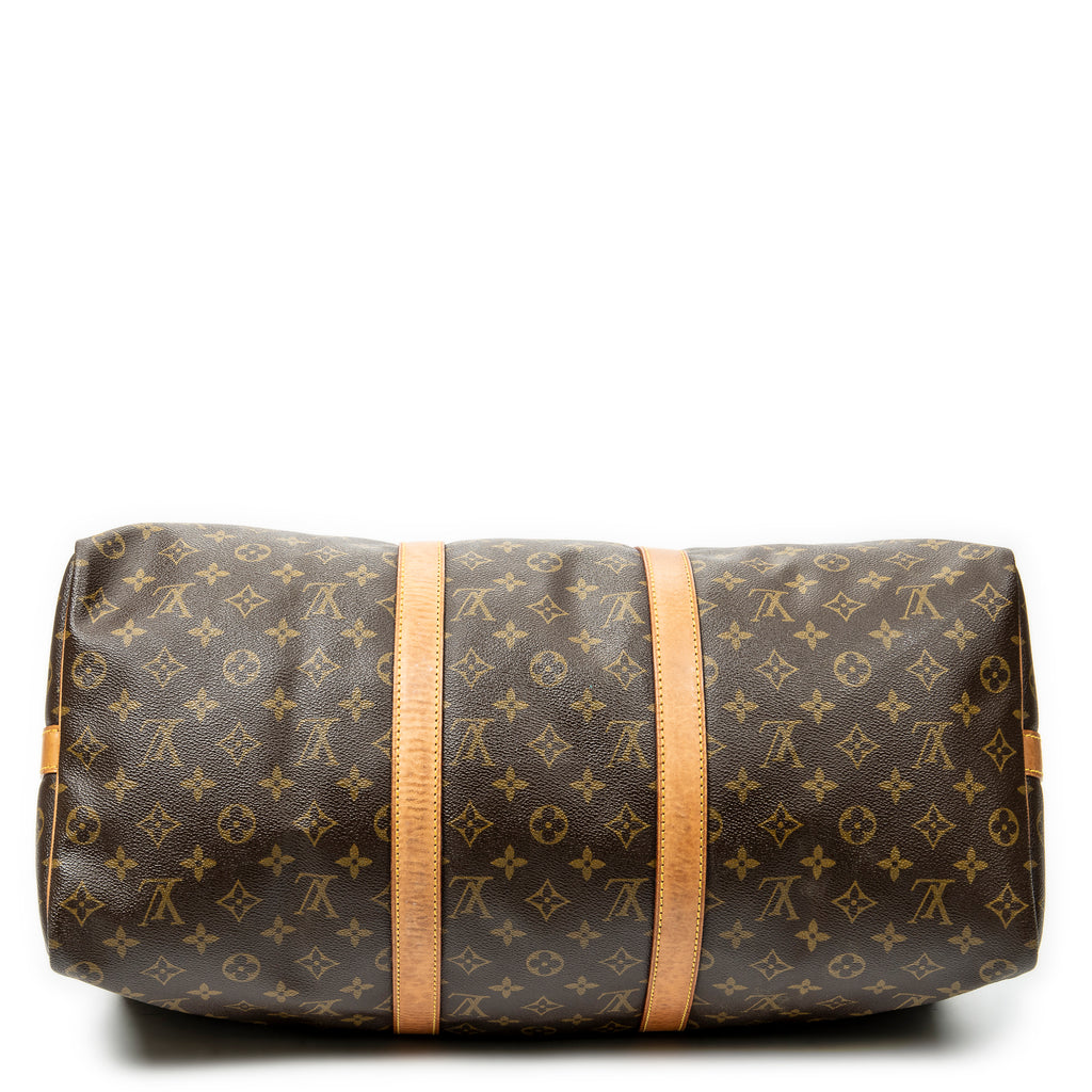 Travel Bag Keepall Bandouliere 50 Brown Monogram Canvas