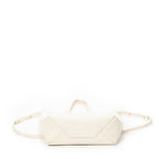 Shoulder Bag Small Vertical Cabas Tote White Grained Calfskin Leather