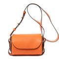 Shoulder Bag Mini Darryl Orange Grained Calfskin Leather