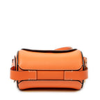 Shoulder Bag Mini Darryl Orange Grained Calfskin Leather