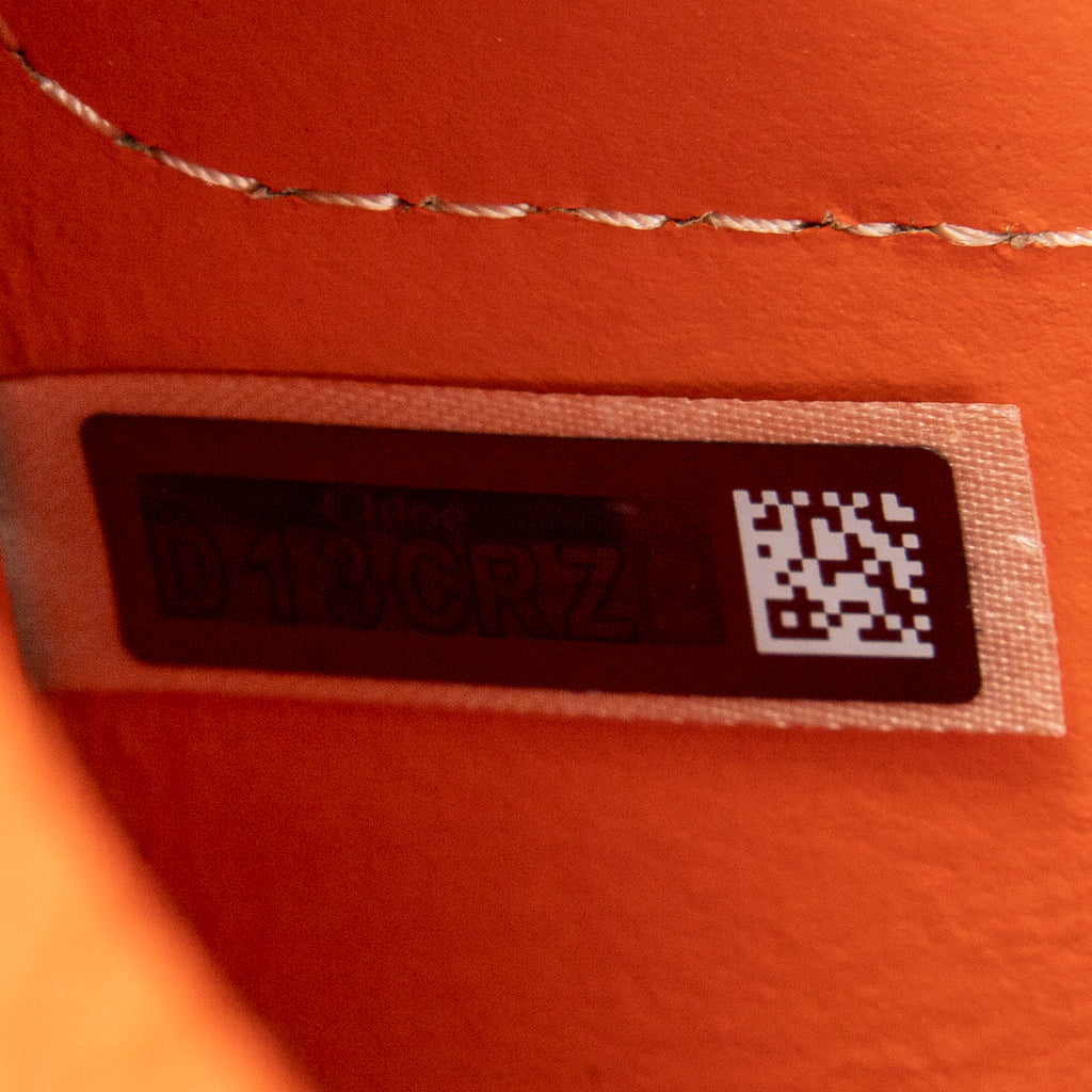 Shoulder Bag Mini Darryl Orange Grained Calfskin Leather