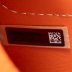 Shoulder Bag Mini Darryl Orange Grained Calfskin Leather