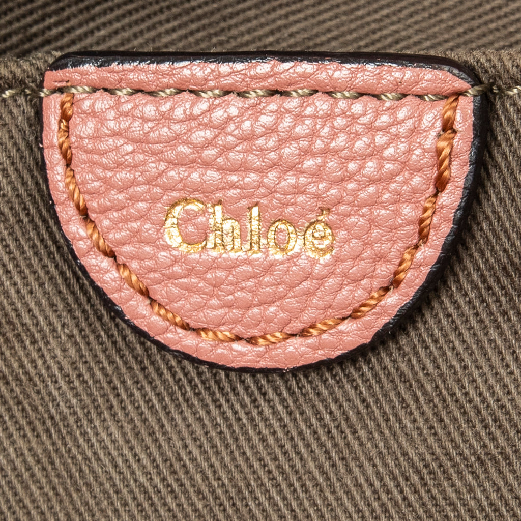 Shoulder Bag Elsie Satchel Pink Grained Calfskin Leather