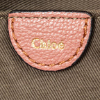 Shoulder Bag Elsie Satchel Pink Grained Calfskin Leather