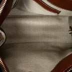 Shoulder Bag Mini Edith Wool Crochet Brown Wool Canvas