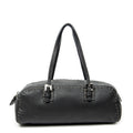 Shoulder Bag Mini Bowling Black Selleria Leather