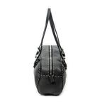Shoulder Bag Mini Bowling Black Selleria Leather