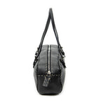 Shoulder Bag Mini Bowling Black Selleria Leather