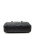 Shoulder Bag Mini Bowling Black Selleria Leather