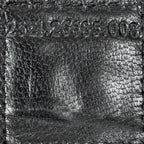 Shoulder Bag Rectangular Zip Pochette Black Jersey Canvas
