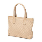 Shoulder Bag GG Zip Tote Beige Monogrammed Canvas