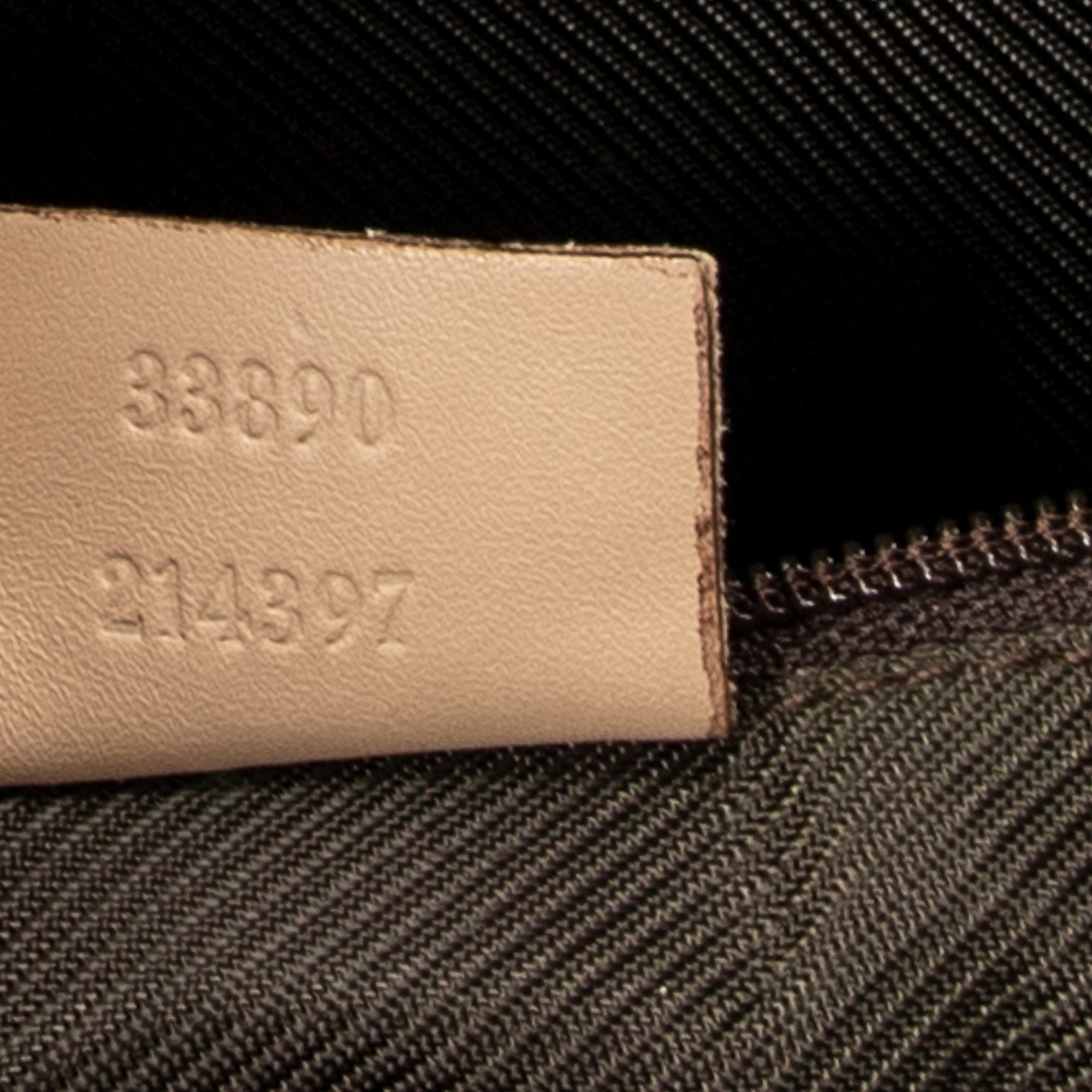 Shoulder Bag GG Zip Tote Beige Monogrammed Canvas