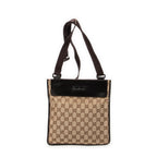 Bandolera plana pequeña Monogram Dark Brown