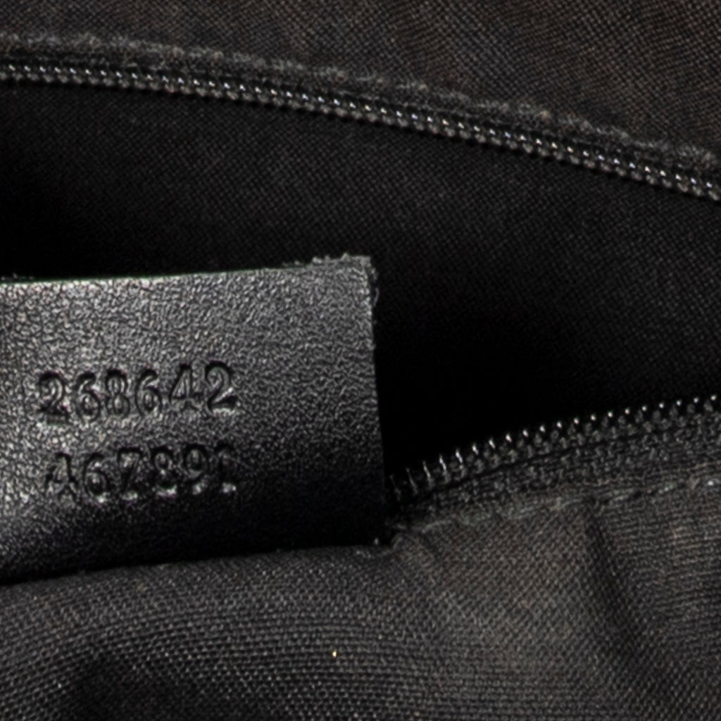 Shoulder Bag Abbey D-Ring Crossbody Black Horsebit Embossed Leather