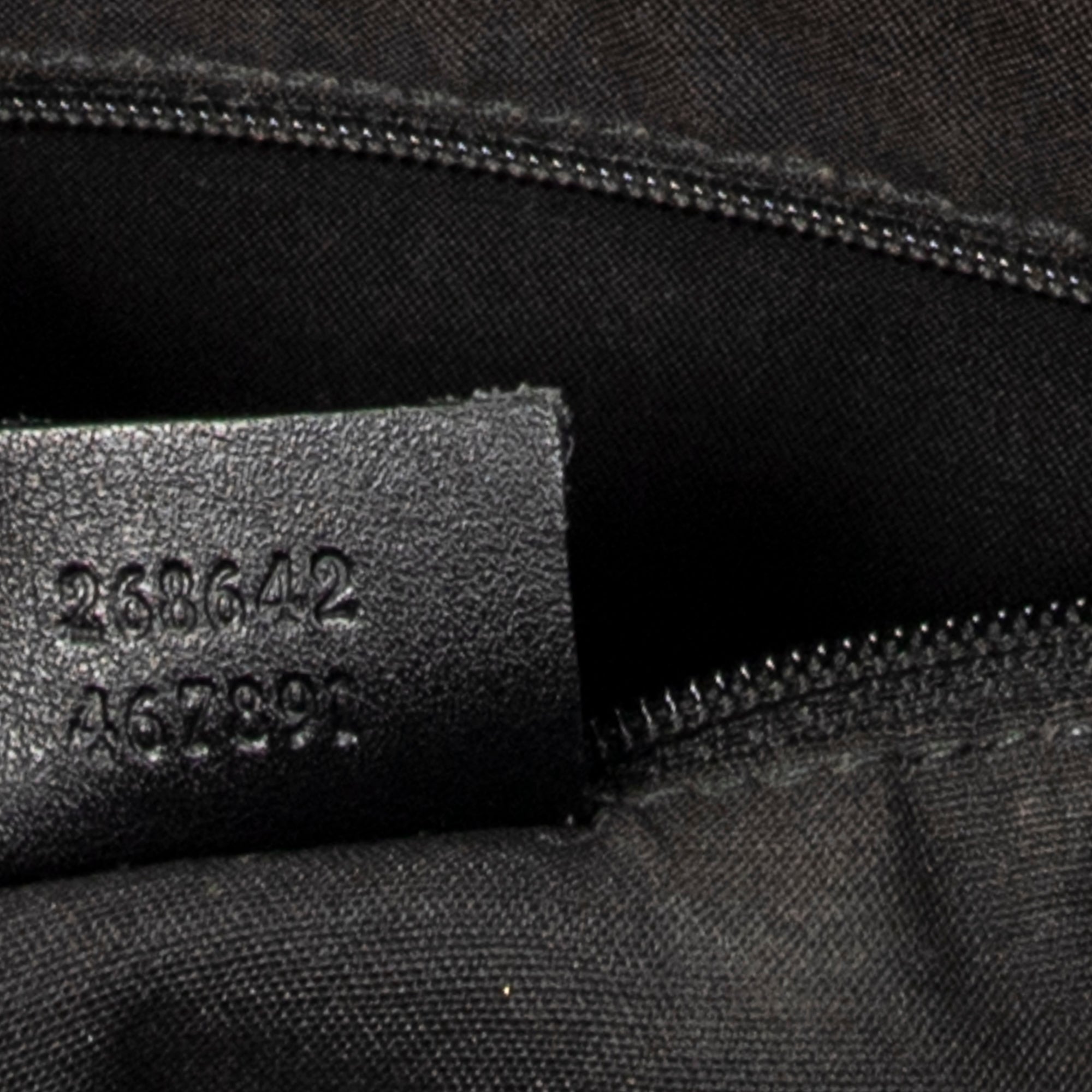 Shoulder Bag Abbey D-Ring Crossbody Black Horsebit Embossed Leather