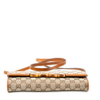 Shoulder Bag Bamboo Clutch Brown Monogrammed Canvas