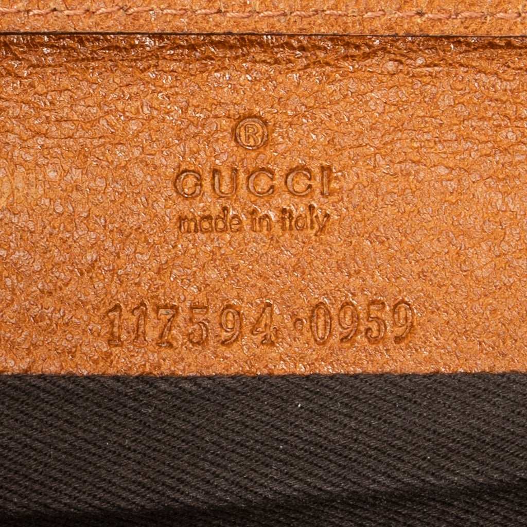 Shoulder Bag Bamboo Clutch Brown Monogrammed Canvas