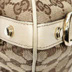 Shoulder Bag Abbey Crossbody Ivory Monogrammed Canvas