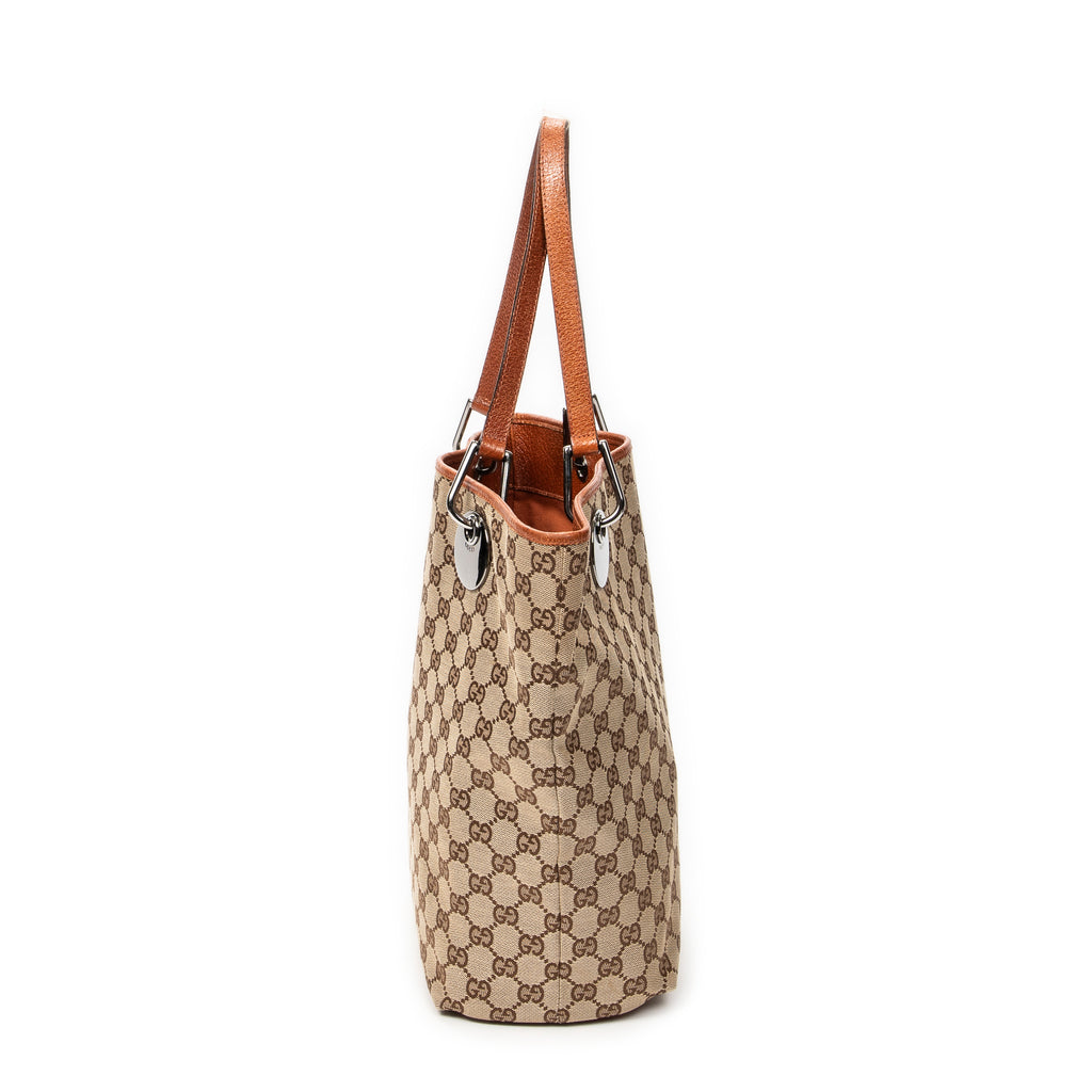 Shoulder Bag Eclipse Tall Tote Orange Monogrammed Canvas