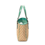 Shoulder Bag Small Shoulder Tote Teal Monogrammed Canvas