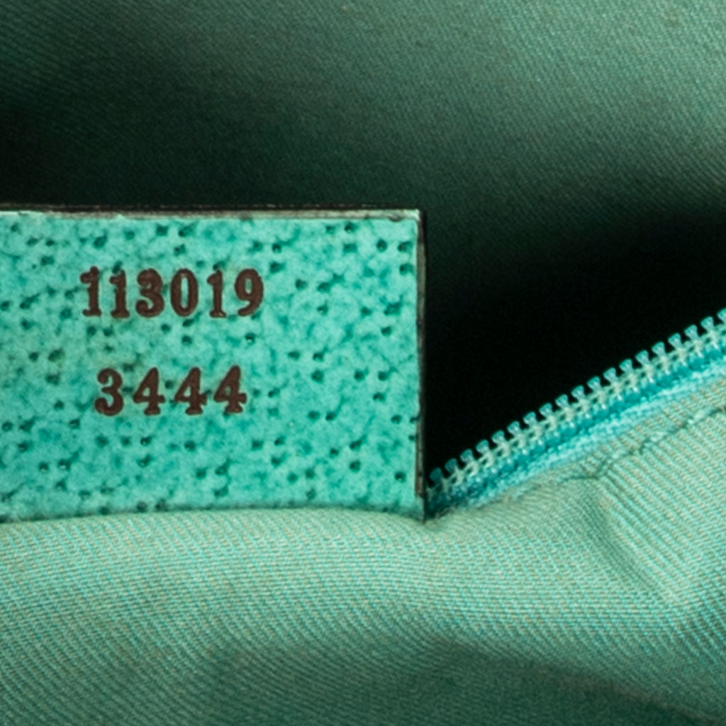 Shoulder Bag Small Shoulder Tote Teal Monogrammed Canvas
