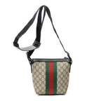 Shoulder Bag Small Web Square Messenger Black Supreme Coated Canvas