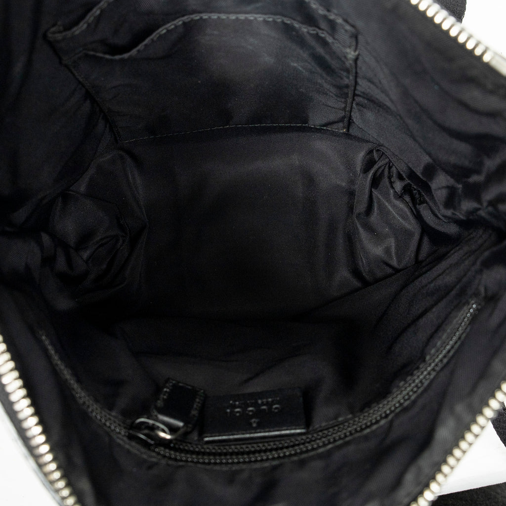 Shoulder Bag Small Web Square Messenger Black Supreme Coated Canvas