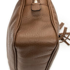 Shoulder Bag Soho Chain Bowler Brown Grained Calfskin Leather