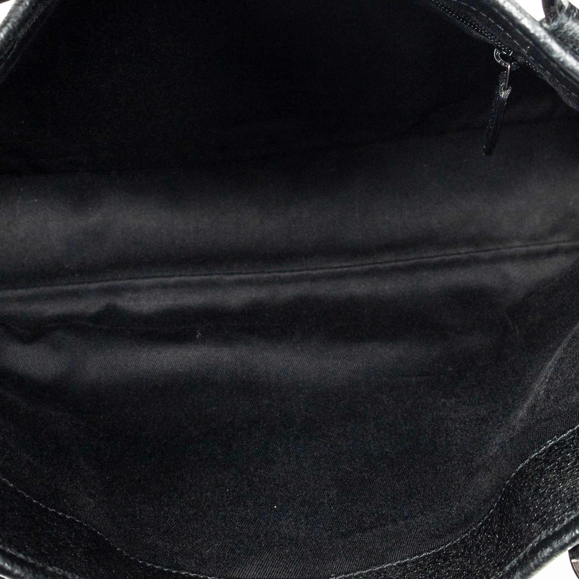 Shoulder Bag Horizontal Jacquard Tote Black Monogrammed Canvas