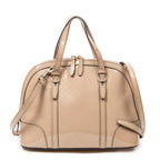 Bolso de Hombro Mediano Asa Superior Bonita Rosa Claro Microguccissima Piel Charol