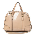 Shoulder Bag Medium Nice Top Handle Light Pink Microguccissima Patent Leather
