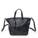 Shoulder Bag Small Bree Tote Navy Microguccissima Leather