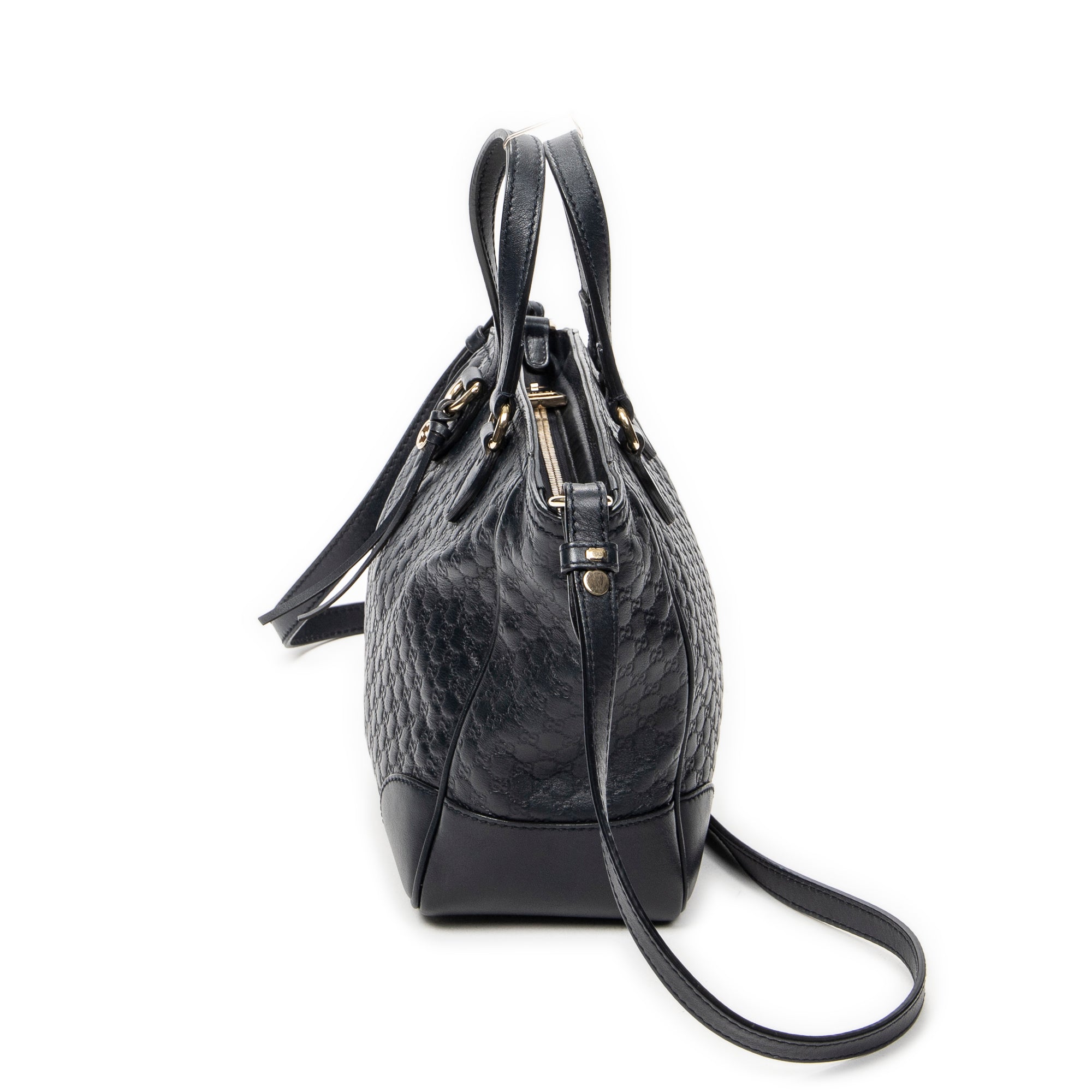 Shoulder Bag Small Bree Tote Navy Microguccissima Leather