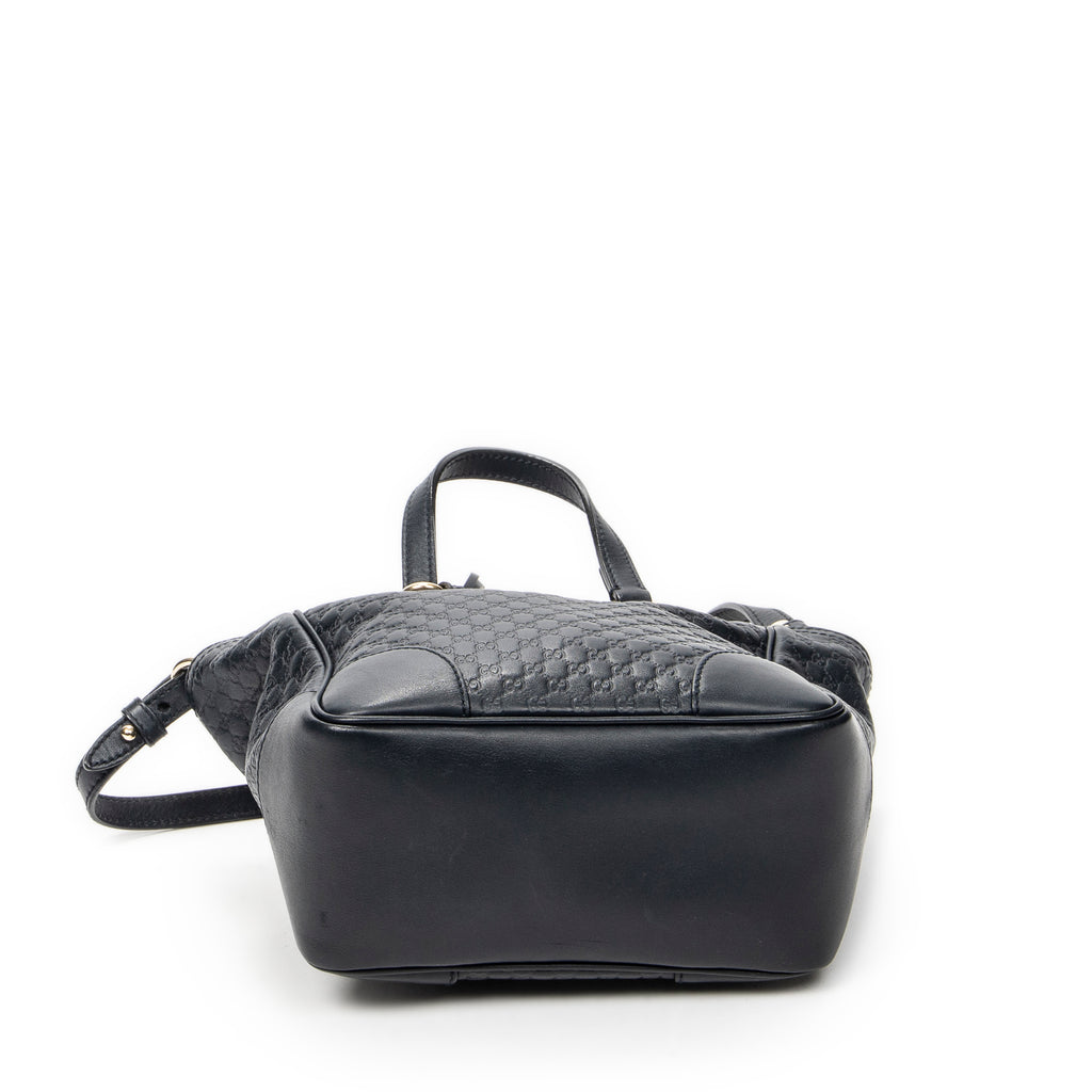 Shoulder Bag Small Bree Tote Navy Microguccissima Leather