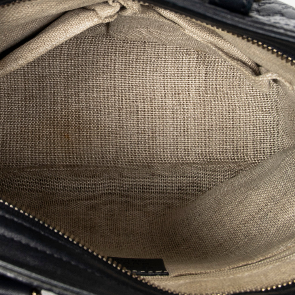 Shoulder Bag Small Bree Tote Navy Microguccissima Leather