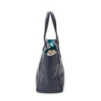 Shoulder Bag Medium Swing Tote Navy Grained Calfskin Leather